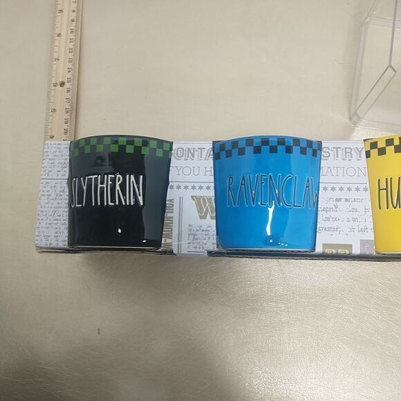 Rae Dunn X Harry Potter Ramekin Set Slytherin Ravenclaw Hufflepuff Gryffindor. - Picture 4 of 8